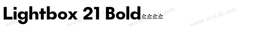 Lightbox 21 Bold字体转换